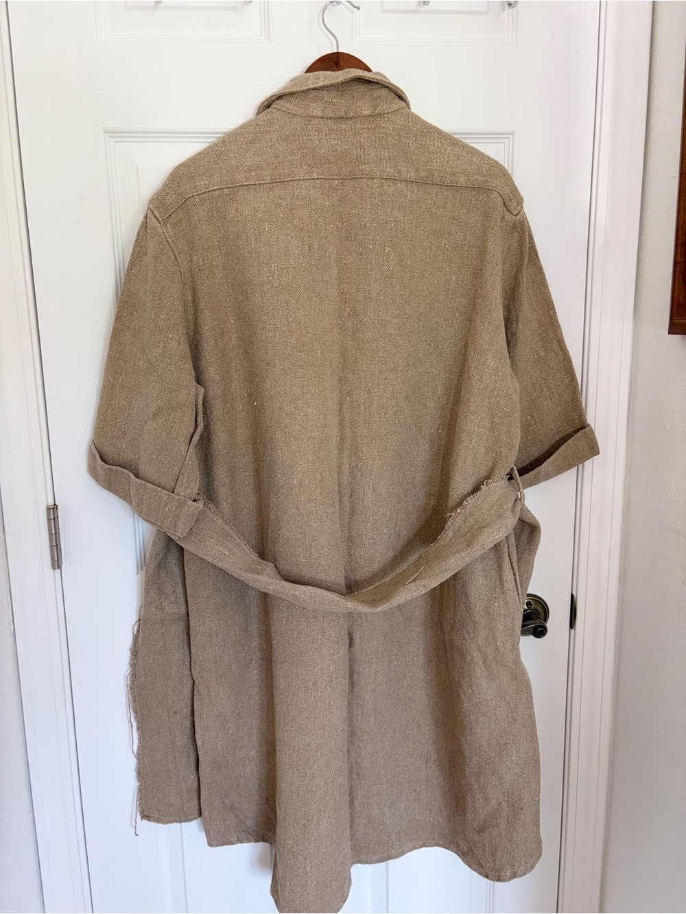 Pip-squeak chapeau sugar raw linen coat - Picture 2 of 16